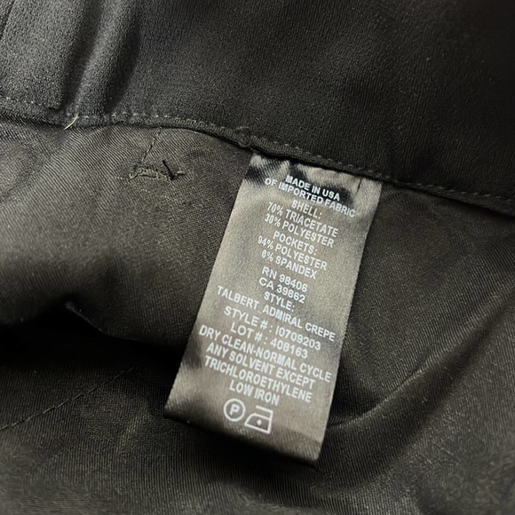 💼 Theory - Talbert Admiral Crepe Wide Leg Pants Black - XS - Picture 4 of 7